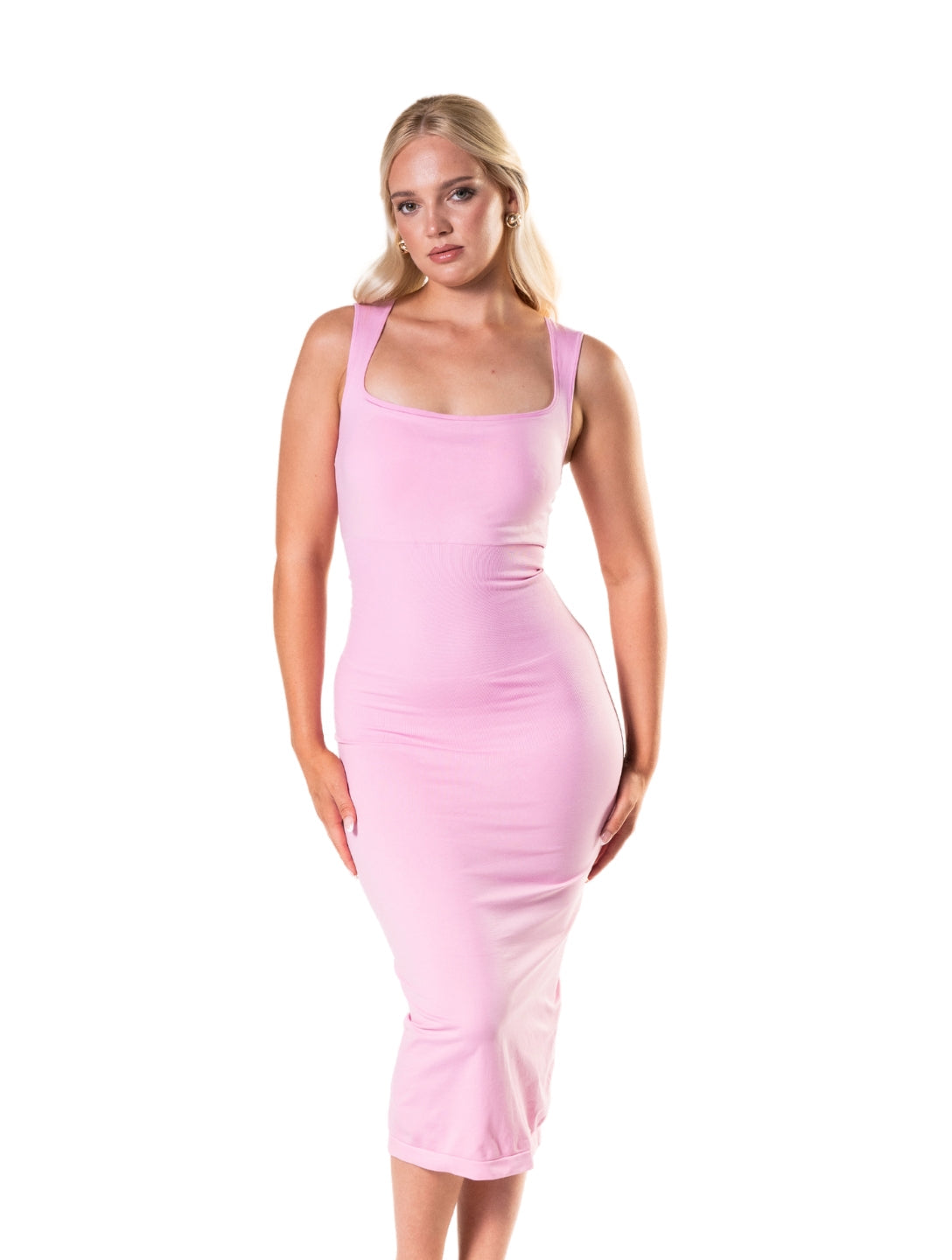Satin Evening Waist Dress