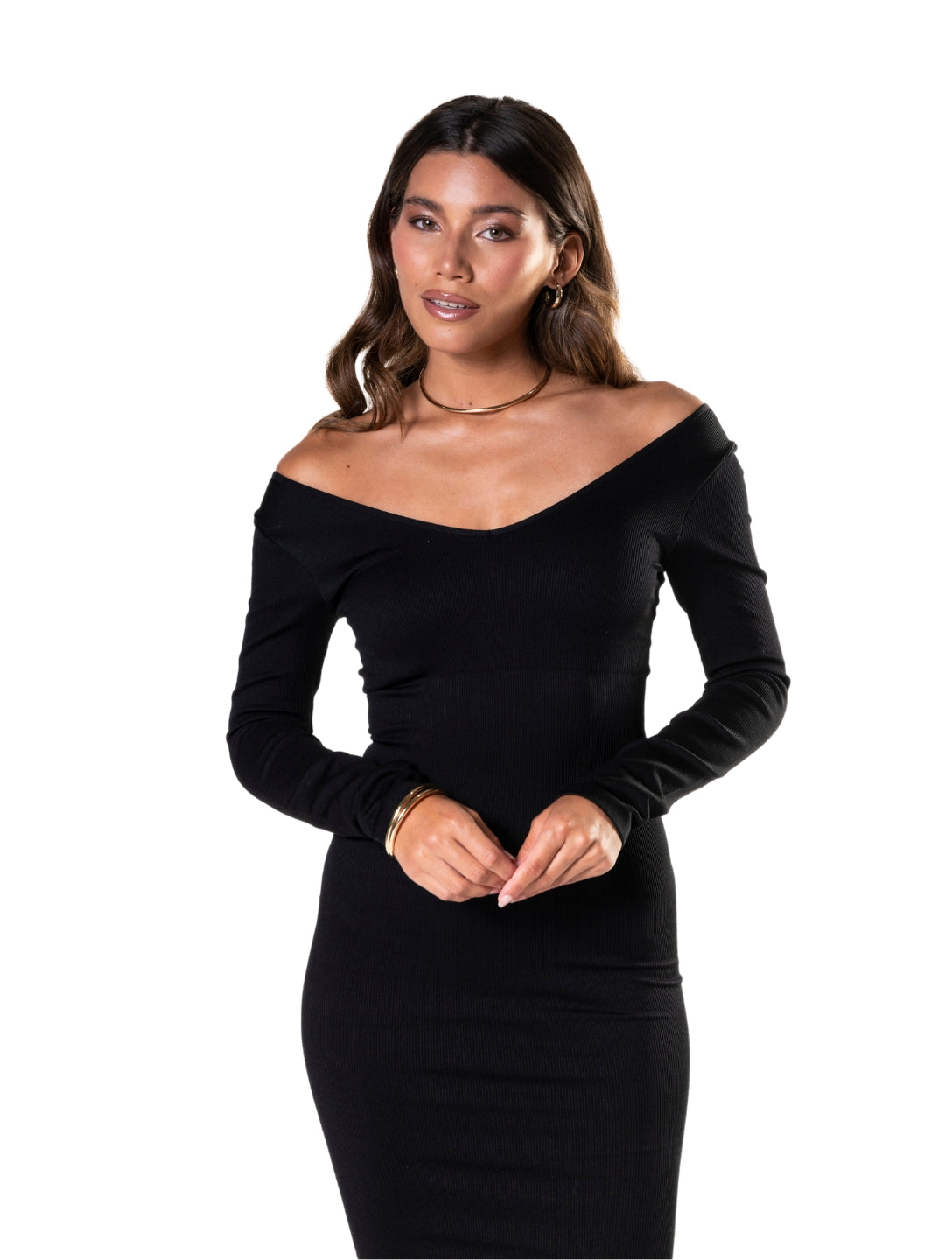 Classic Black Waist Dress