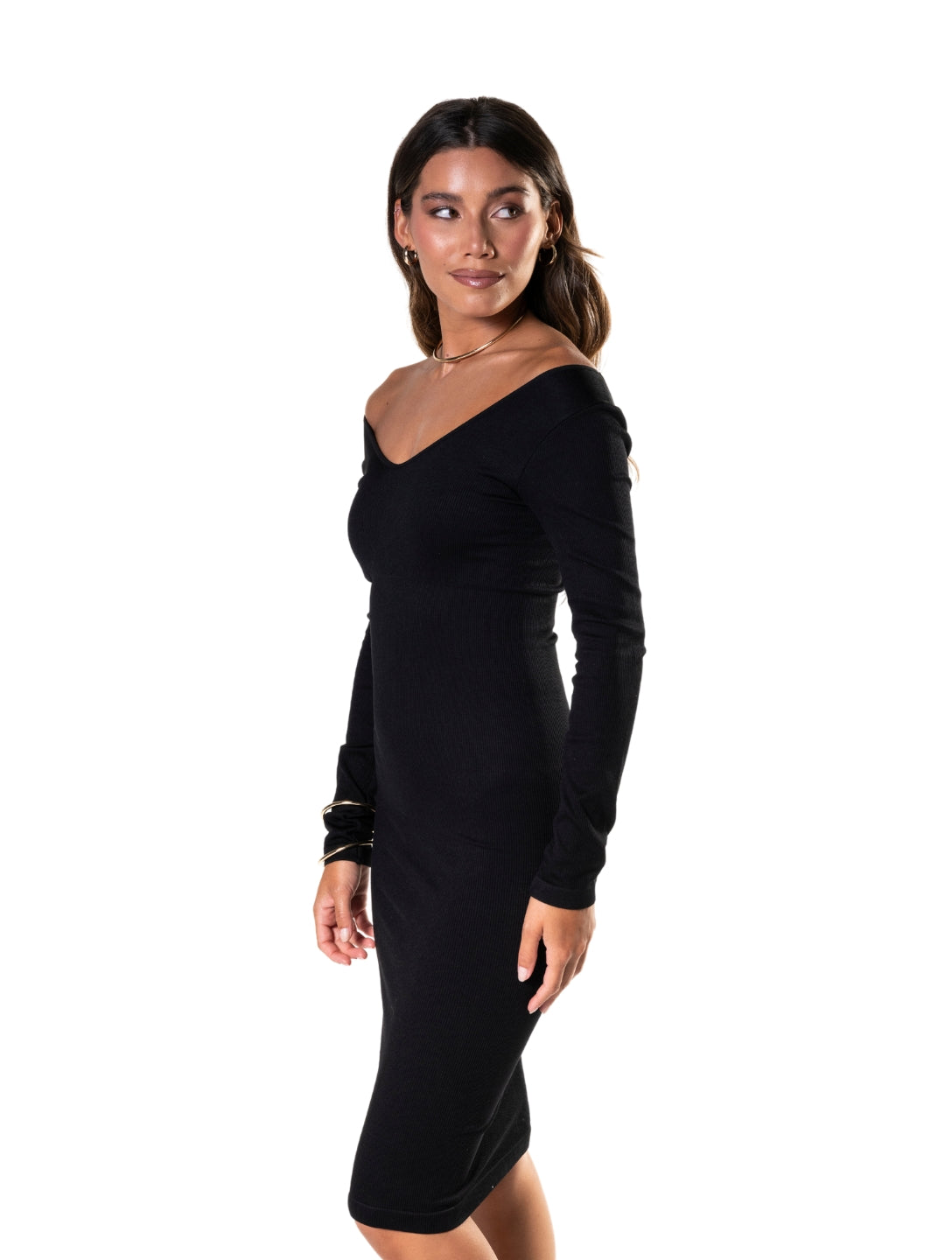 Classic Black Waist Dress