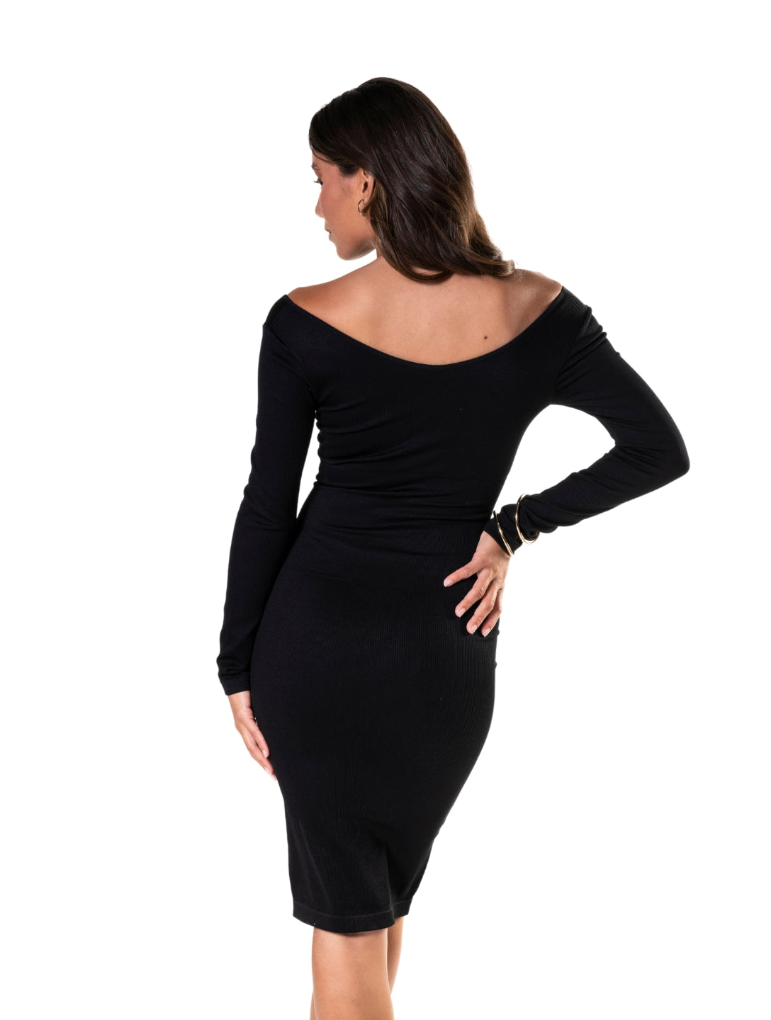 Classic Black Waist Dress